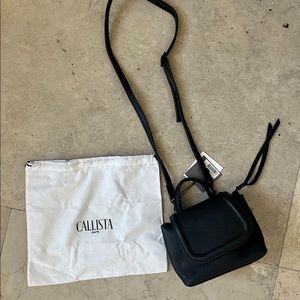 Black leather purse